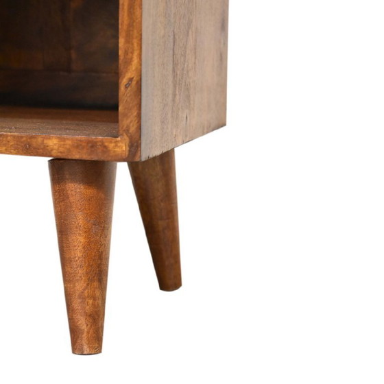Image 1 of Hotel Chic Nightstand – Mini Manila Gold Bedside Table