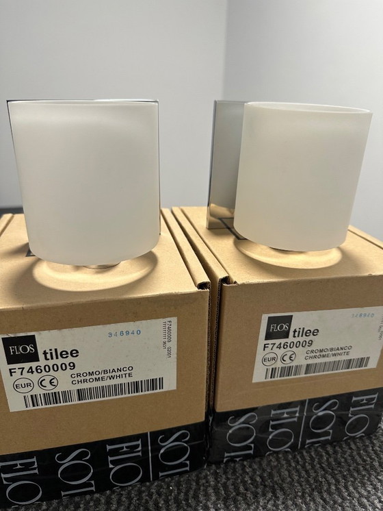 Image 1 of FLOS Tilee 2-piece wall lamp Choom-White
