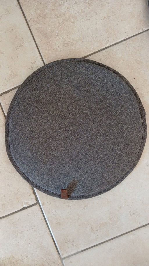 5x Seat Cushion Anthracite New Thick Tub Chair Garden Cushion
