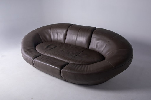 Einzigartiges Cocoon-Sofa aus Büffelleder