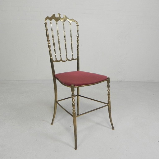 Sedia in stile Hollywood Regency, Chiavari, anni '60