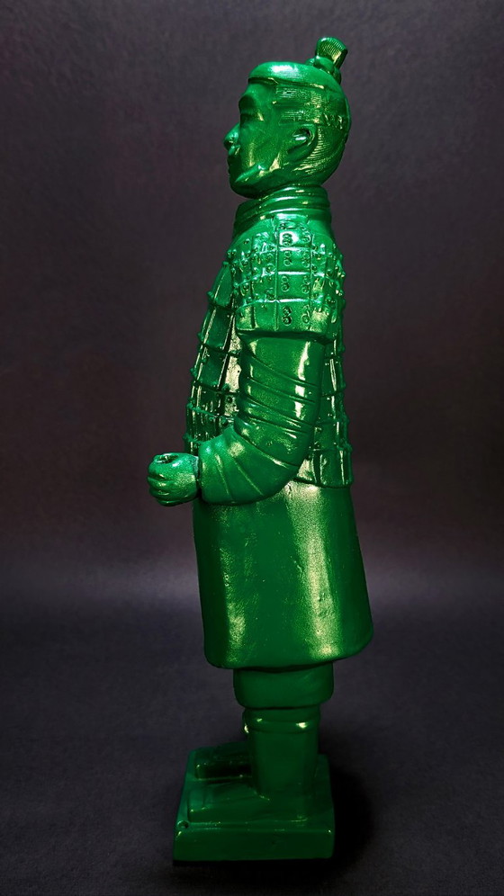 Guerrier Xi'an En Terre Cuite -中國製造 Zhōngguó Zhìzào – Sculptures, Ceramic (photo 4 of 10)