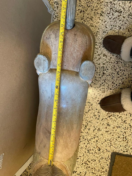 Image 1 of Cheval à bascule décoratif en bois