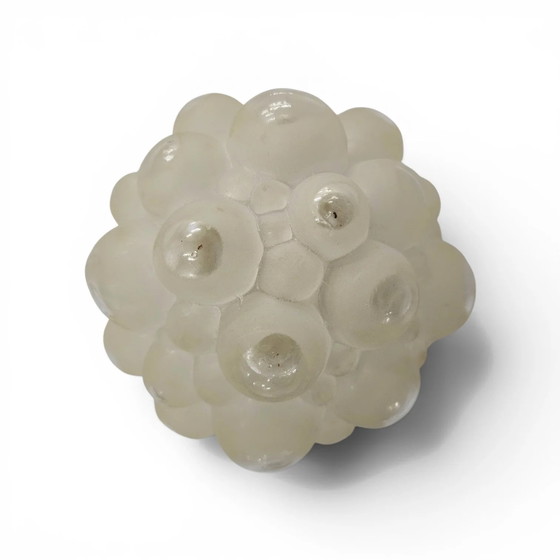 Suspension cascade 4 boules avec abat-jour en 'verre bulle' – Glass (photo 3 of 8)