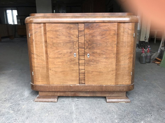 Hungarian Art Deco Wooden Dresser, 1940s – Chest of drawers (photo 6 of 6)