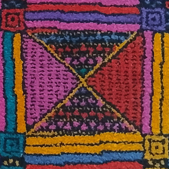 Image 1 of Magnifique tapis géométrique en laine italienne des années 1980 par Missoni pour T&J Vestor
