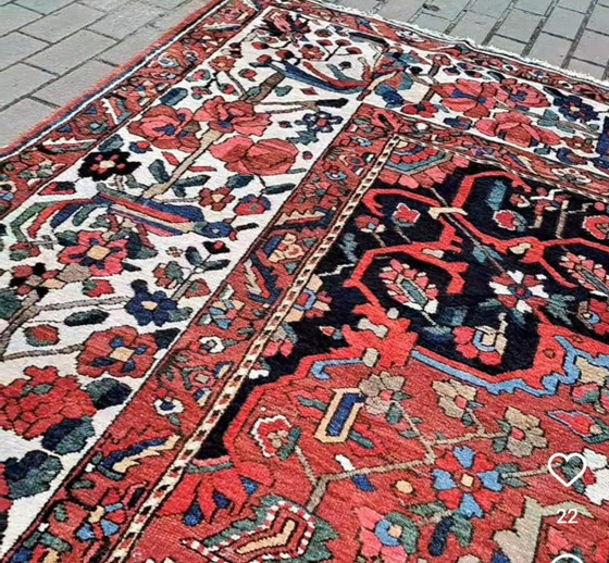 Ancien Tapis Persan en Laine Tissée à la Main. Très Bon État. – Wool (photo 4 of 6)