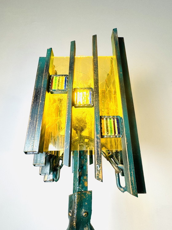 Image 1 of LAMPADA DA TAVOLO BRUTALISTA UNICA NEL SUO GENERE - BIANCARDI & JORDAN ARTE, ITALIA, anni '70