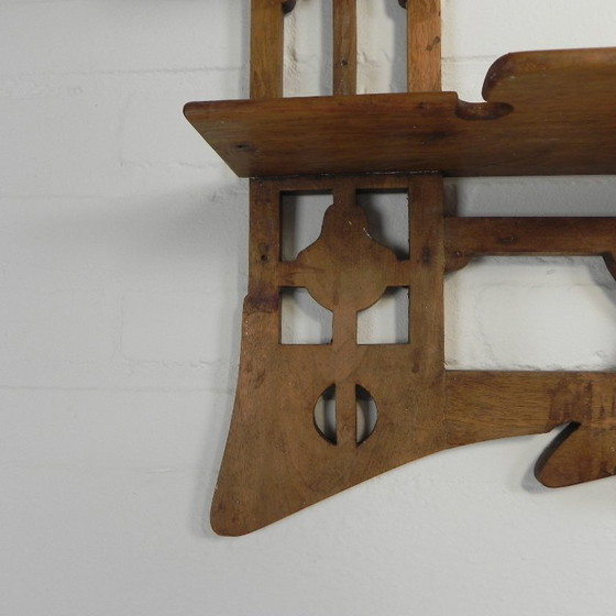 Image 1 of Appendiabiti da parete in stile Liberty, etagere, anni '20