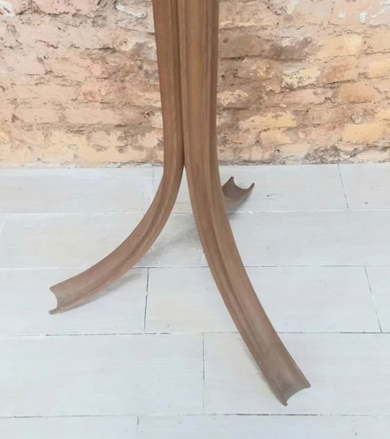 Image 1 of Appendiabiti da Terra in Legno Curvato Produzione Crassevig Anni '70
