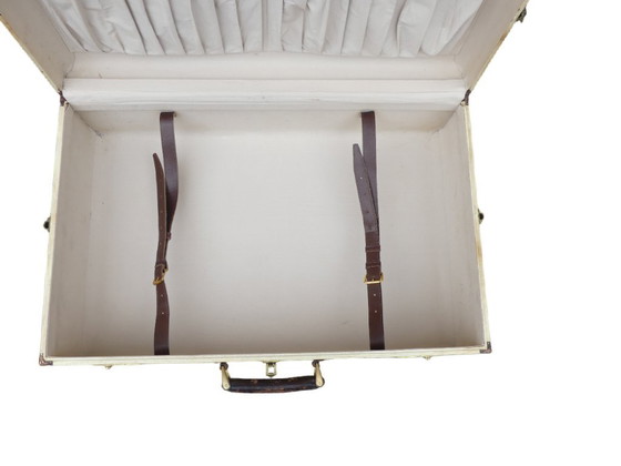 Image 1 of Valigia Art Déco in pergamena e pelle vintage