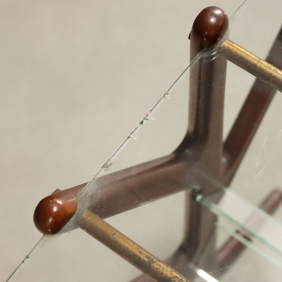 Tijdschriftenrek van hout en glas uit de jaren 1950 – Wood (photo 8 of 10)