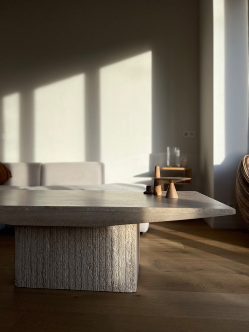 Travertin salontafel