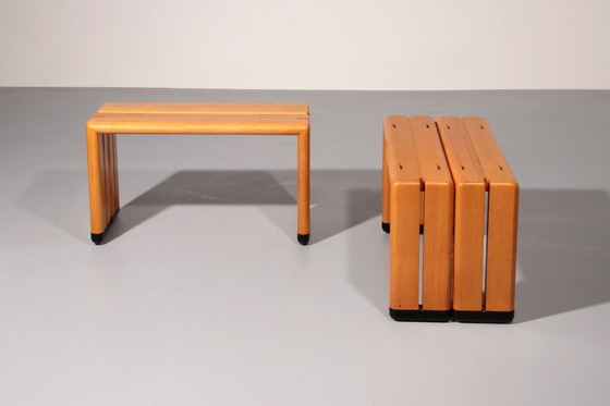 Image 1 of Italian Beechwood Benches from 1960 – Timeless Mid-Century Seating