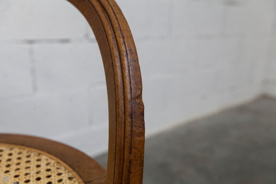 Image 1 of Vintage Louis XVI style chair – Cane seat, lyre-shaped back