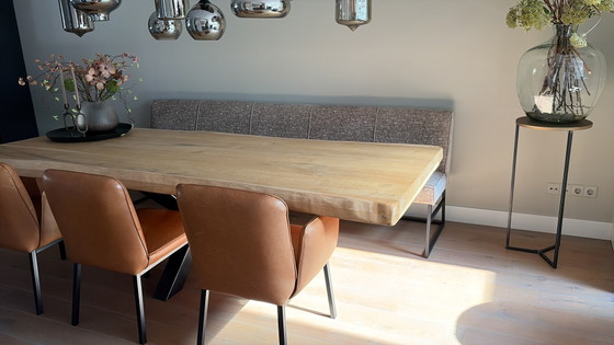 Magnifique Table en Chêne – Tables de salle à manger, Metal, Wood (photo 5 of 5)