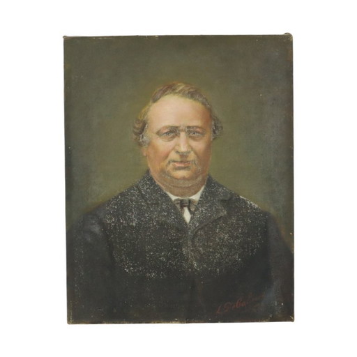 Antique Painting Man Portrait