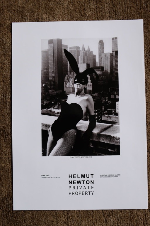 Helmut Newton "Elsa Peretti" | Black & White poster