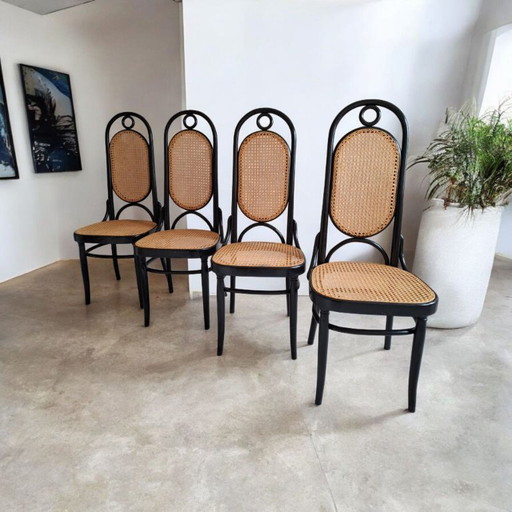 4x Vintage Dining Room Chairs - Chairs - Thonet Style