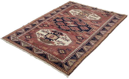 Origineel Afghaans wollen tapijt, antiek, 195 x 140 cm