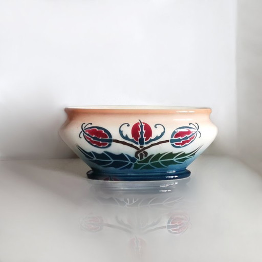 VASO DA FIORI MODERNISTA – FIORIERA – GUSTAV DE BRUYN – CERTIFICATO DI AUTENTICITÀ