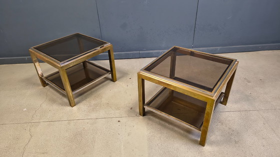 Image 1 of Pair of side tables by Jean Charles, 1970s 