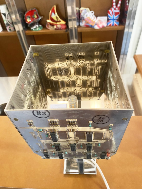 Image 1 of Alain Vilatou - "Cubique" lamp