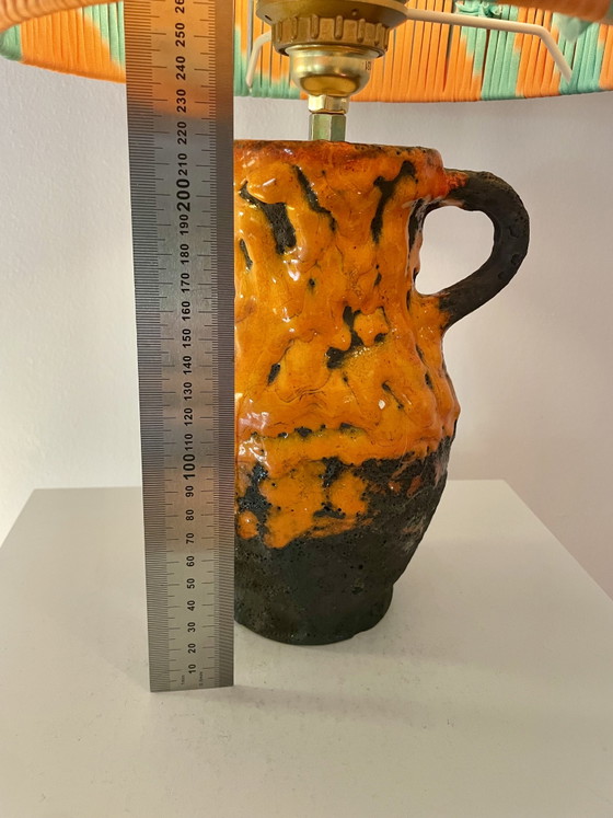 Image 1 of Wireless vase lamp from West German Pottery – Fat Lava Jug | Pop Weave Collection