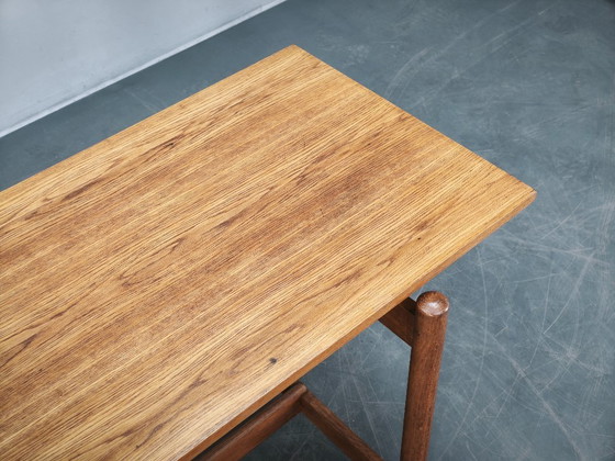 Image 1 of 1960s Czech Coffee Table in Solid Oak by Krásná Jizba