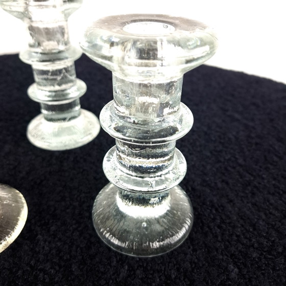 5x Vintage Pukeberg Kandelaar IJsglas Staffan Gellerstedt – Kandelaars en kaarsen (photo 8 of 8)