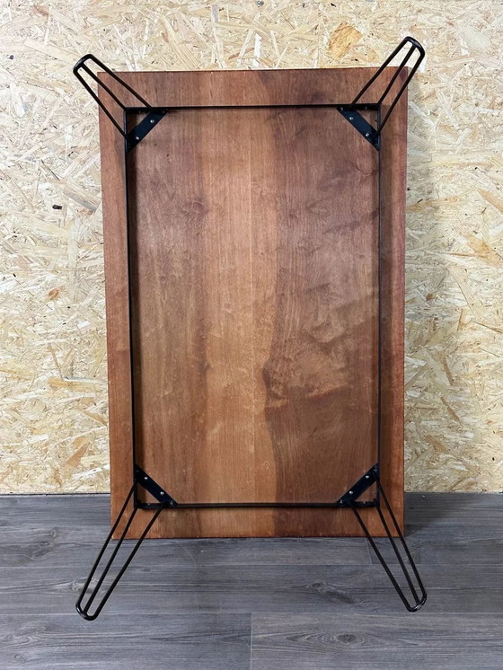 Image 1 of 60er 70er Jahre Teak & Metall Esstisch Dining Table Danish Modern Design Denmark