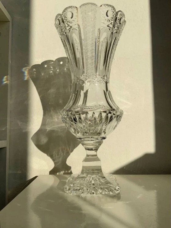 Image 1 of Rare Set of 3 Bohemian Crystal Objects – Historicism Period (ca. 1880-1890)