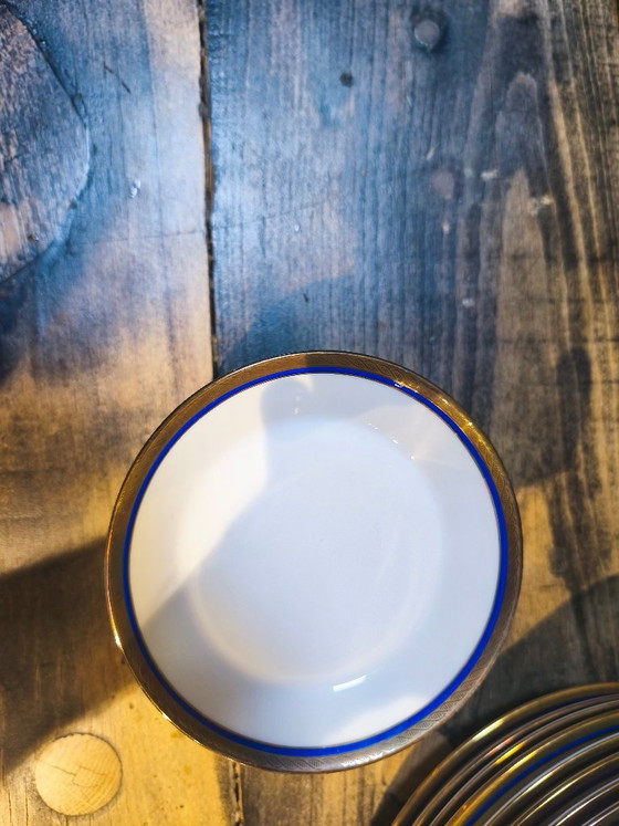 2 Cups And Saucers Richard Ginori Blue Palermo Edition – Crockery, Porcelain (photo 4 of 7)