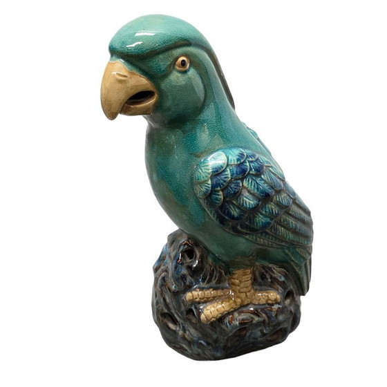Pappagallo cinese vintage in ceramica – Oggetti decorativi (photo 3 of 6)