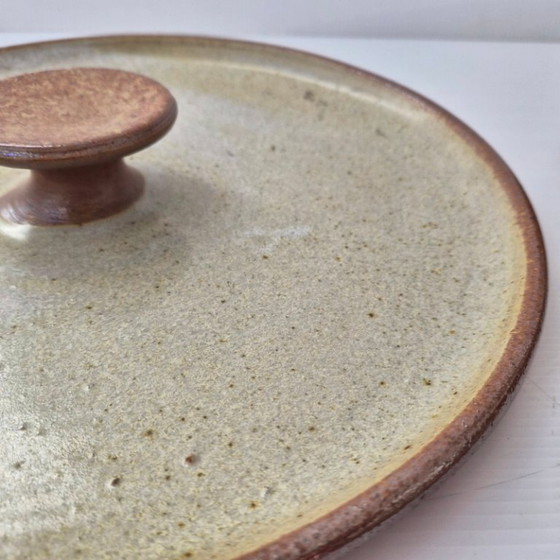 Image 1 of IMPORTANT VINTAGE 1970 PYRITE STONEWARE SERVING PLATTER LA BORNE 70S 1970S