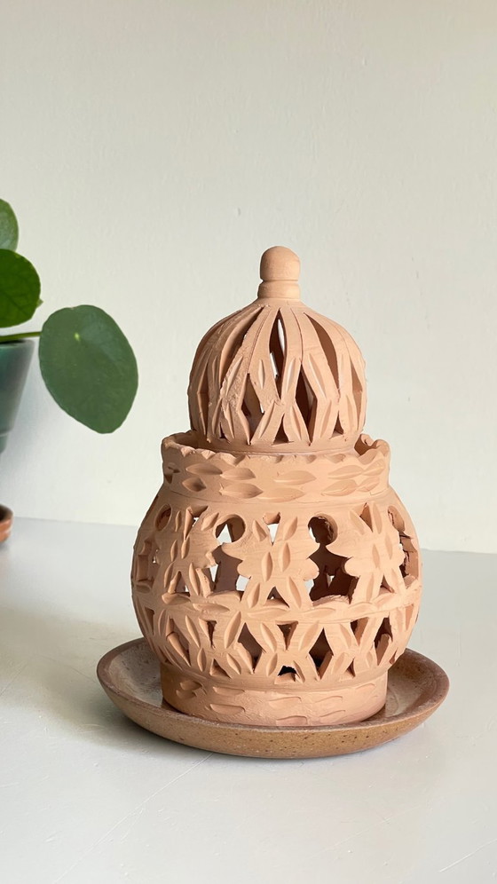 Image 1 of Handmade Terracotta Tealight Candle Holder