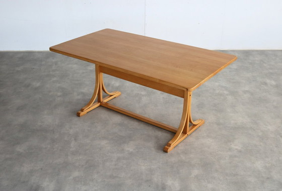Image 1 of vintage 1960s dining table in the style of Thonet