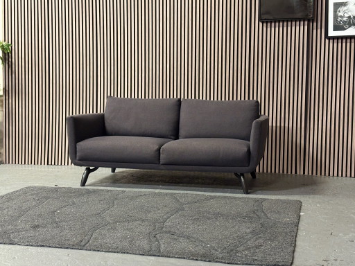 Design on Stock Byen 2 Sitzer Sofa Stoff Anthrazit 170x90 GEREINIGT