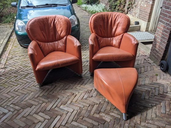 Image 1 of Leolux excaliber prachtige ensemble fauteuils 