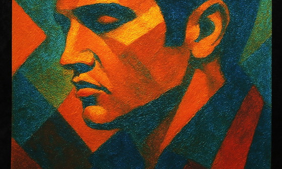 Image 1 of Moccha, Karmen - Elvis Presley - Giclée/Hahnemühle - Handsigniert
