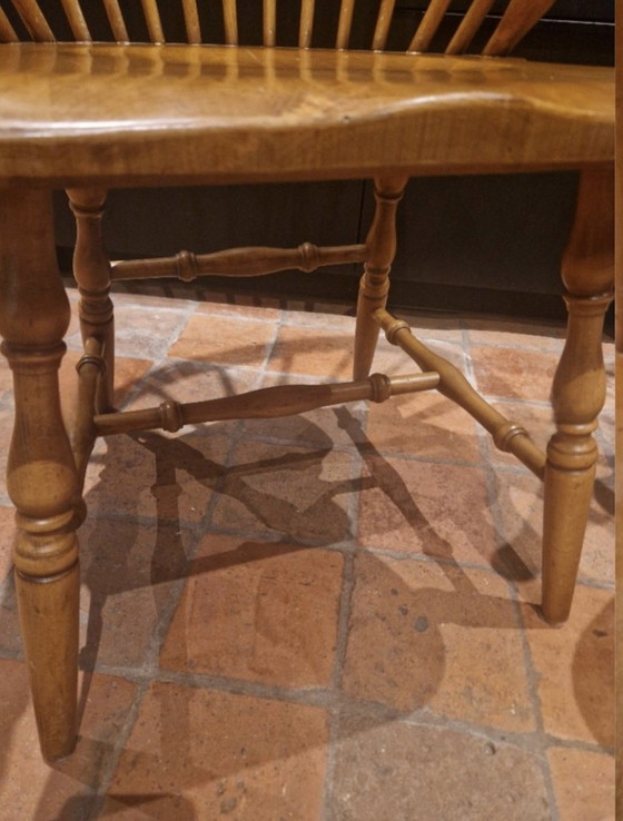 Image 1 of Set aus 6 eleganten Windsor-Stühlen mit Lattenrost