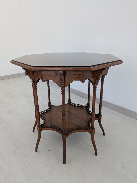 Image 1 of Coffee Table - Smoked - Octagonal Orientalism Sidetable
