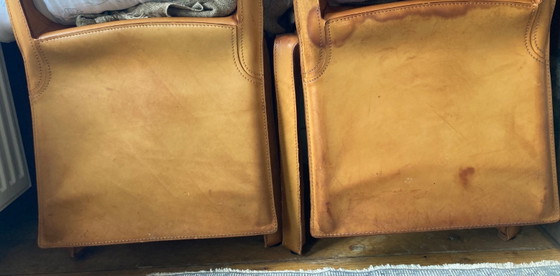 Cassina Leder Esszimmerstühle, Vierer-Set, Braun, Design (Foto 4 von 5)
