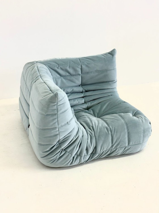 Image 1 of Ligne Roset Togo Eckelement 1-Sitzer in Hellblau