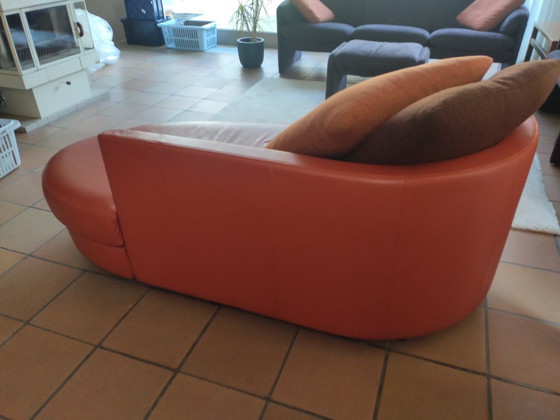 Image 1 of Rolf Benz leather chaise longue from the 4500 series