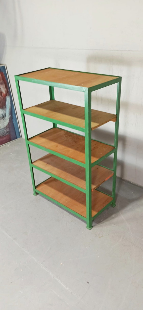 Image 1 of Vintage industrial shelving unit 