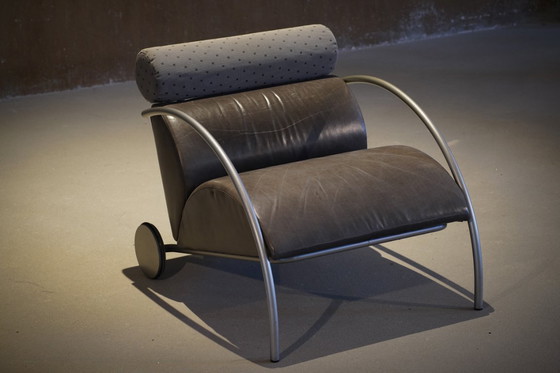 Image 1 of Vintage COR Zyklus Loungestoel en Ottoman van Peter Maly, Duitsland jaren 1980