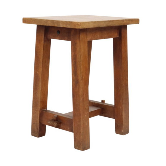 Charmante Oude Houten Kruk Zuid Frankrijk Rustiek Fifties – Krukjes, Wood, Vintage (photo 2 of 18)