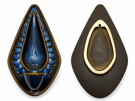 Image 1 of Søholm 3351 Large Wall Sconces - Einar Johansen - Danish Studio Pottery 1960s