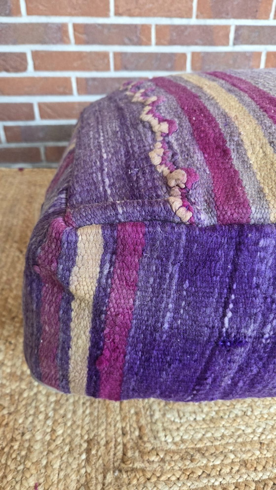 Vintage Kilim Pouf – Footstools & poufs, Wool (photo 5 of 7)